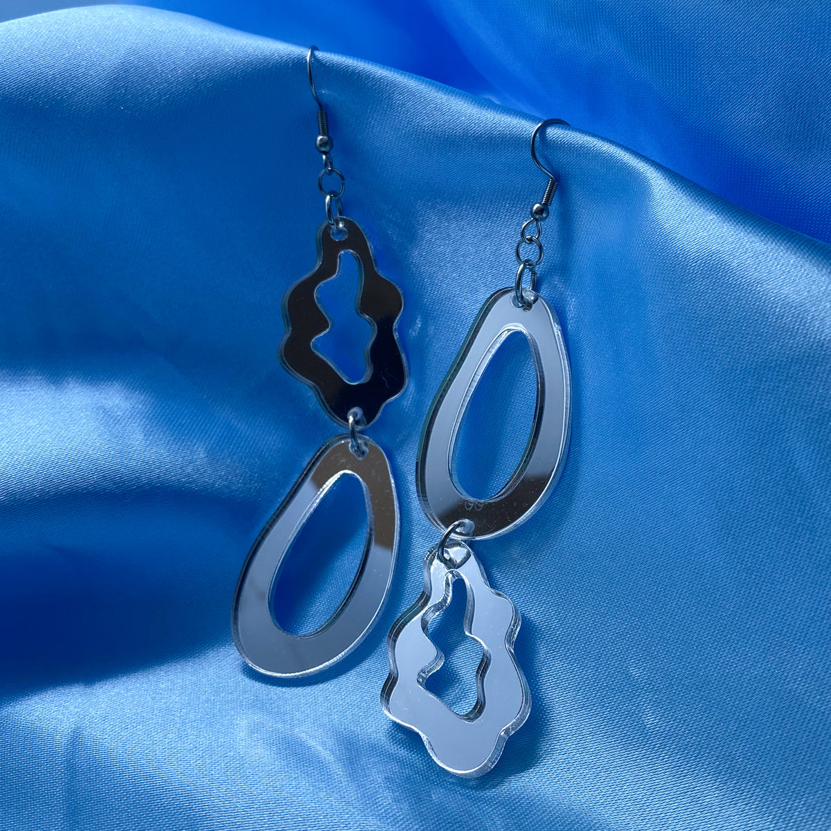 Mirror Squiggle Earrings