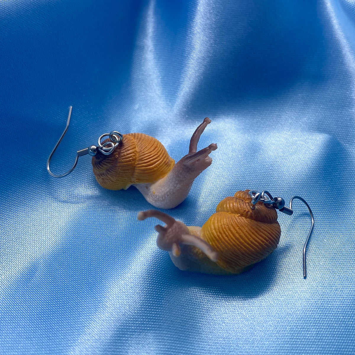 Snail Earrings Lapis Lily