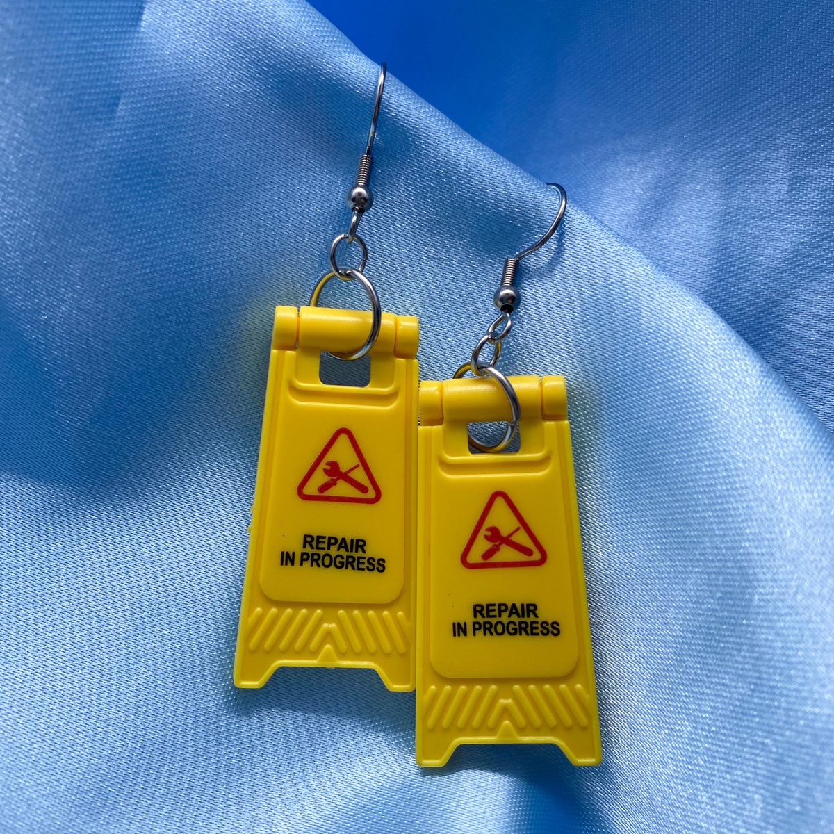 Caution Sign Earrings 8 Designs Lapis Lily