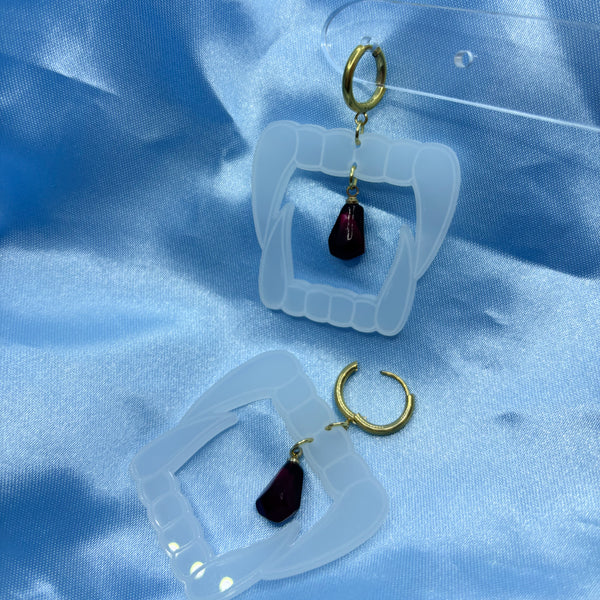 Halloween Vampire Teeth Earrings