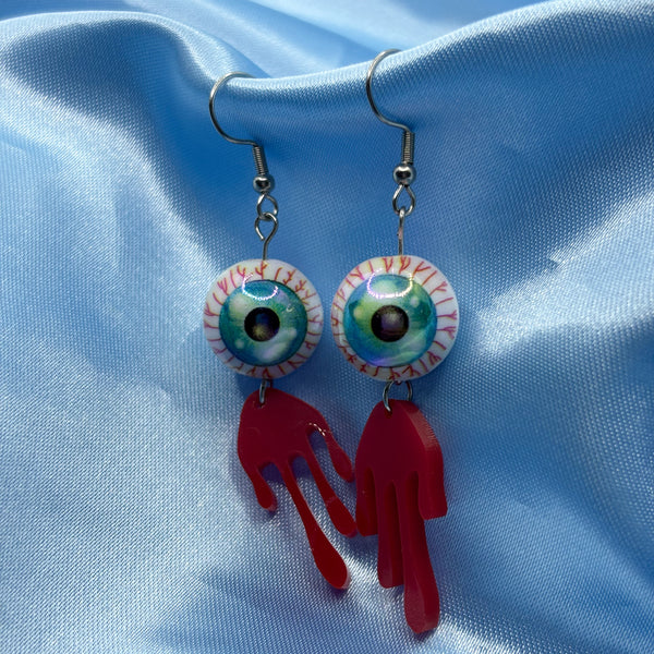 Halloween Bloody Eyeball Earrings