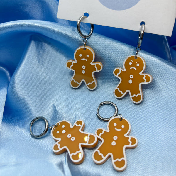 Christmas Gingerbread Man Earrings