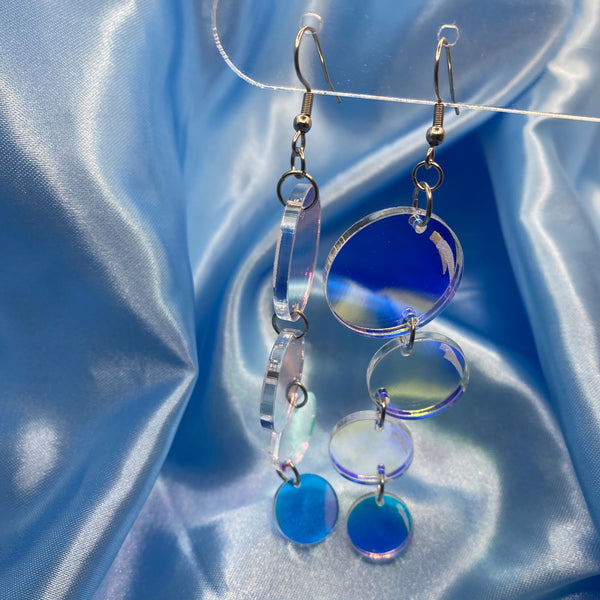 Iridescent Bubble Cluster Earrings