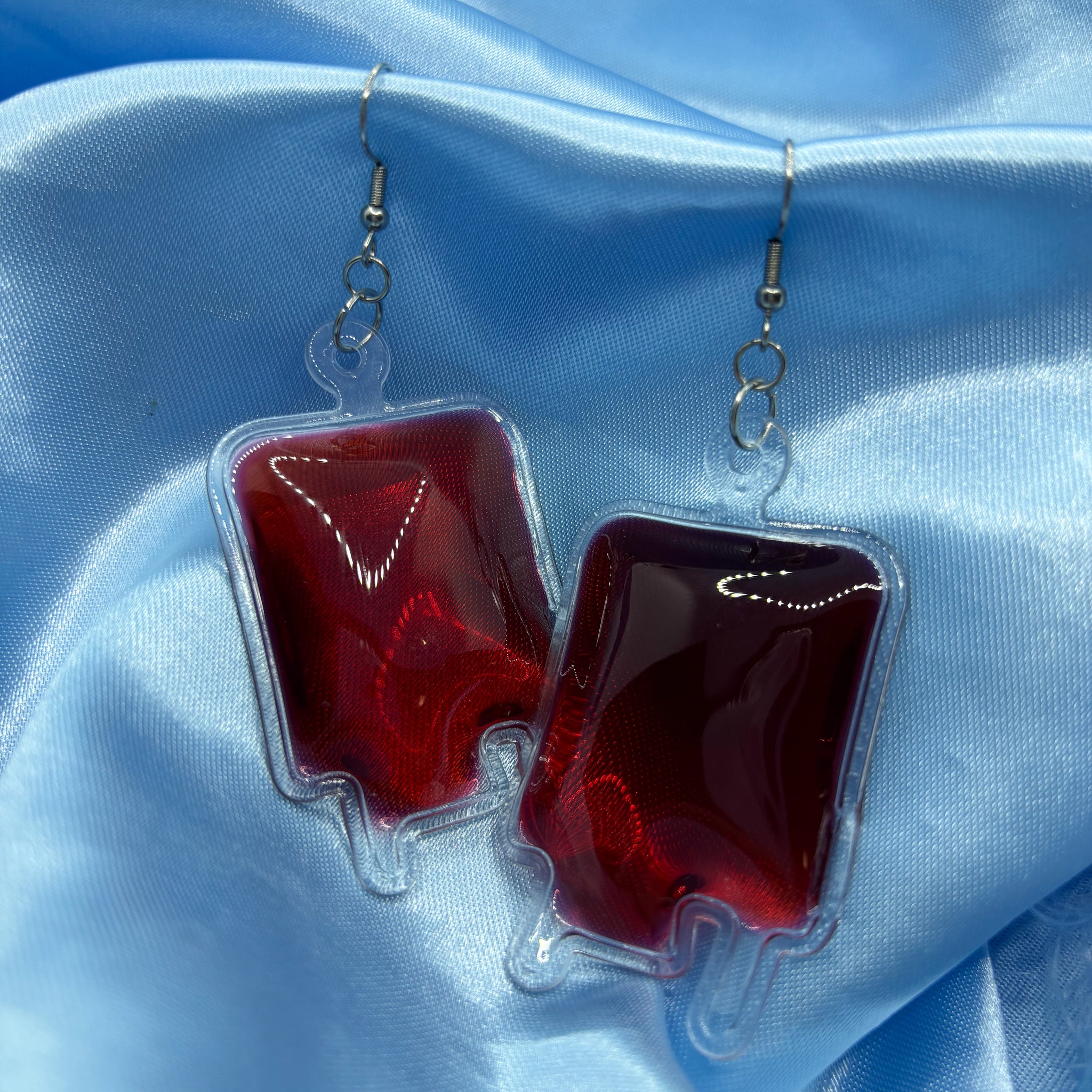 Halloween Blood Bag Earrings