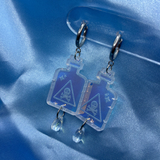 Halloween Poison Earrings