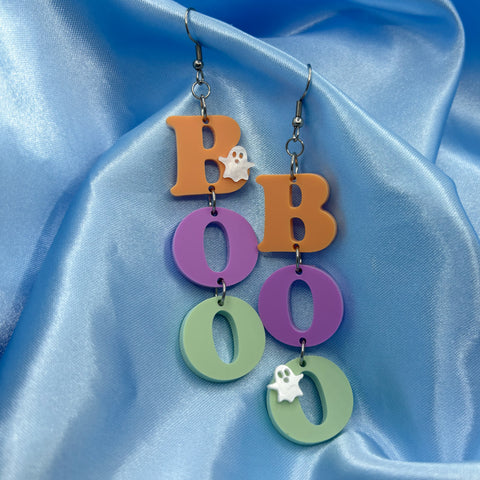 Halloween Boo Earrings