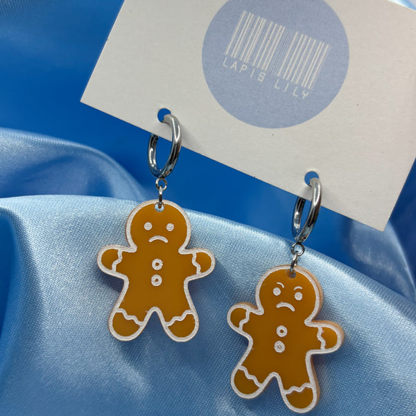 Christmas Gingerbread Man Earrings