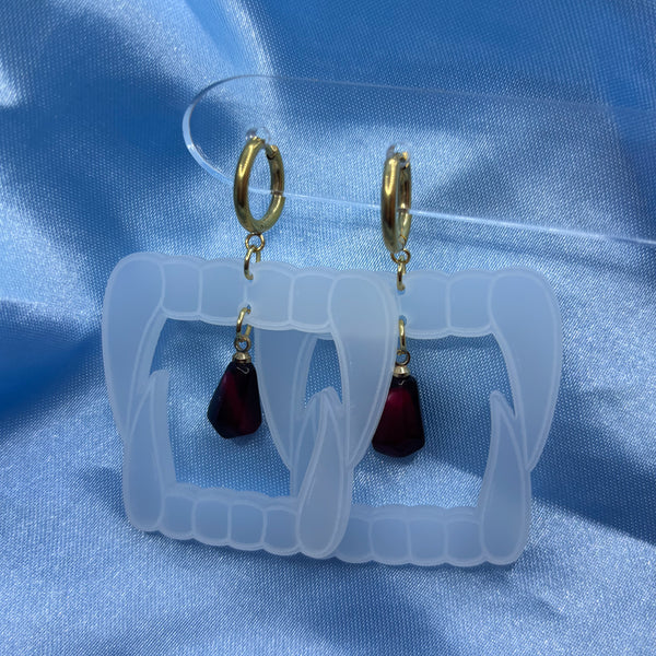 Halloween Vampire Teeth Earrings