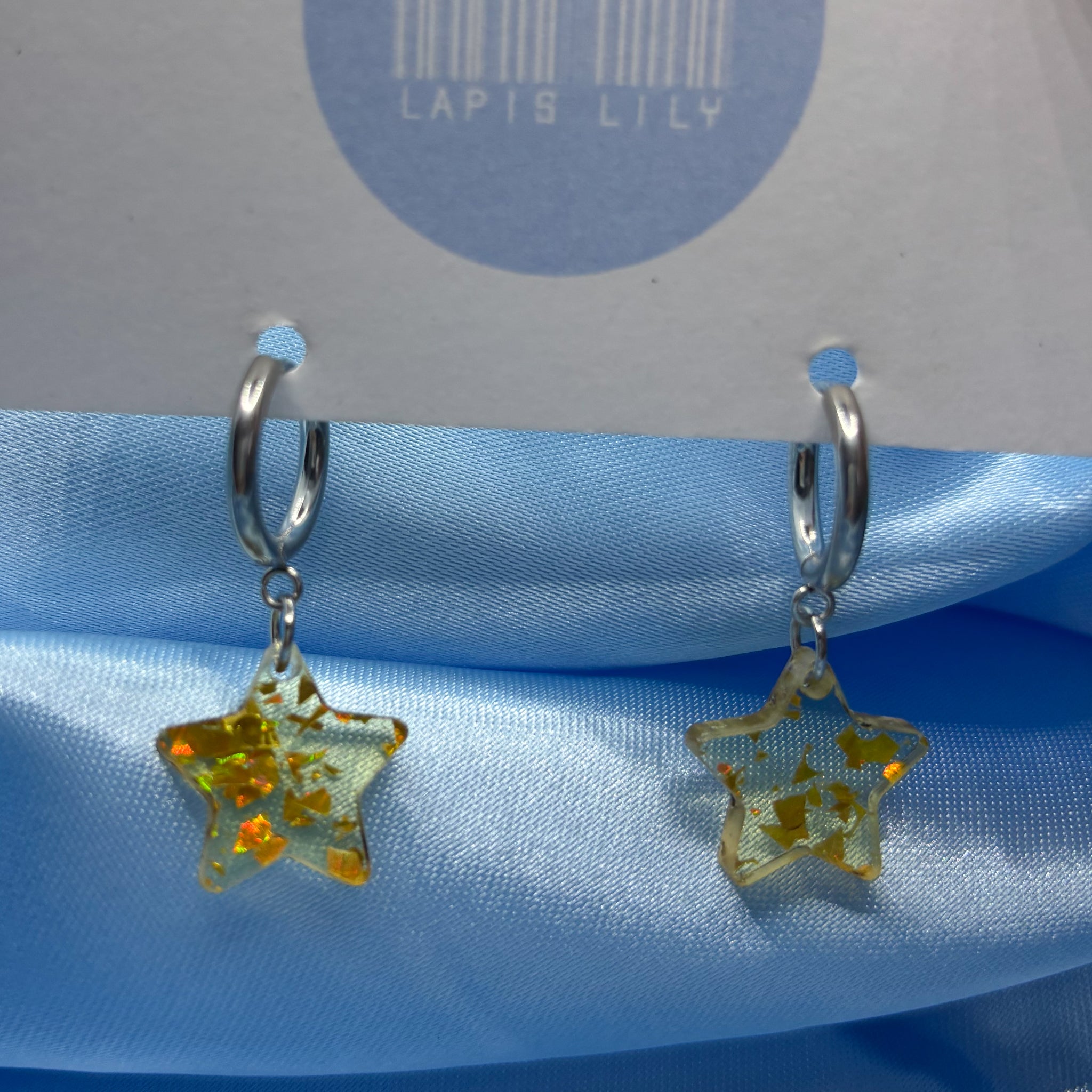 Christmas Star Hoops