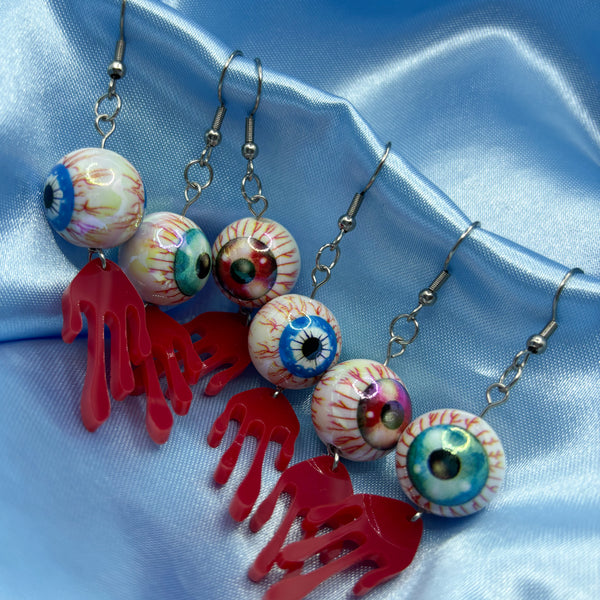 Halloween Bloody Eyeball Earrings