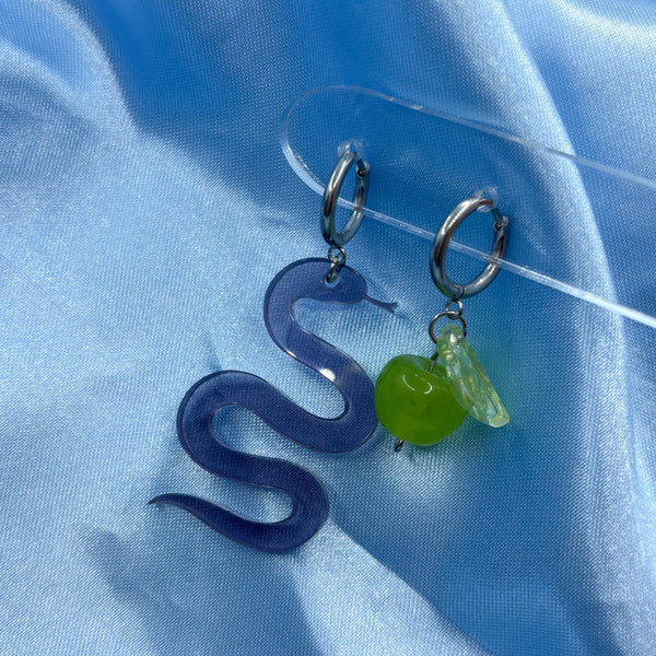 Halloween Poisoned Apple Earrings