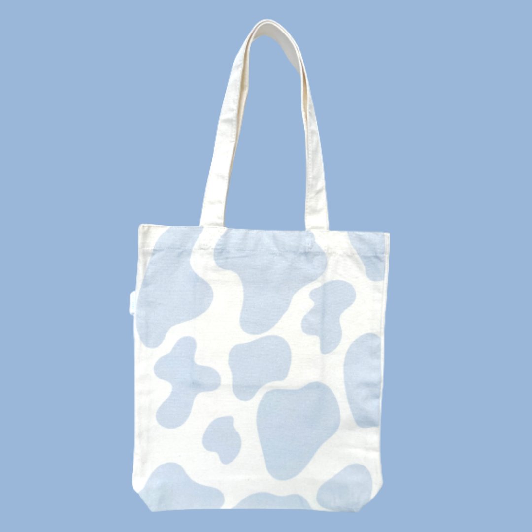 Blue Cow Tote Bag