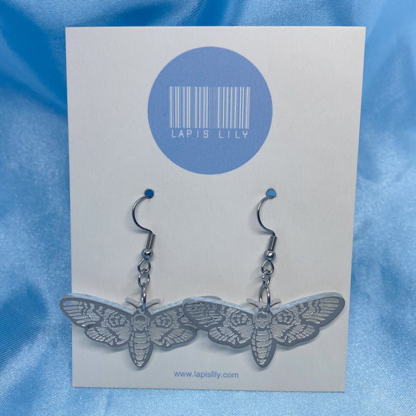 Mirror Moth Earrings