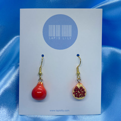 Glass Pomegranate Earrings