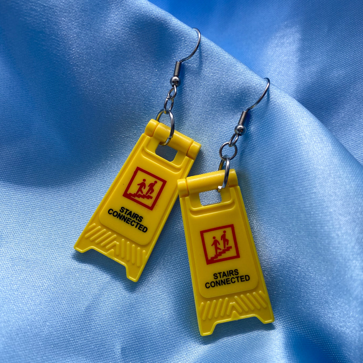 Caution Sign Earrings - 8 Designs