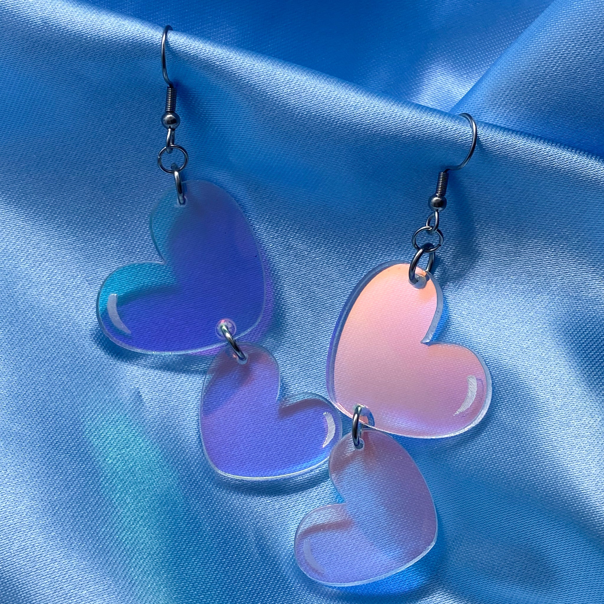 Bubble Heart Earrings