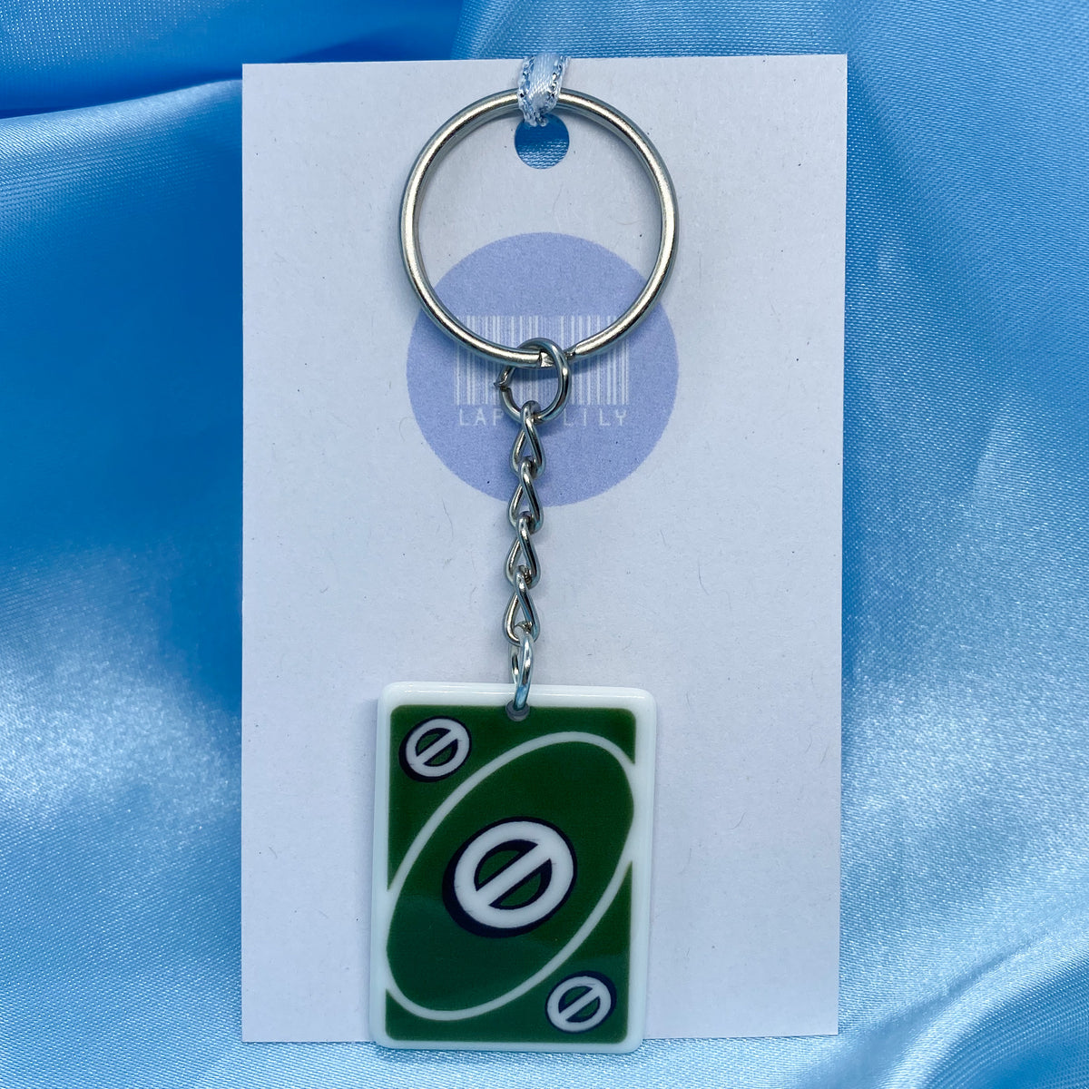 Uno Skip Card Keychain - 4 colours – Lapis Lily